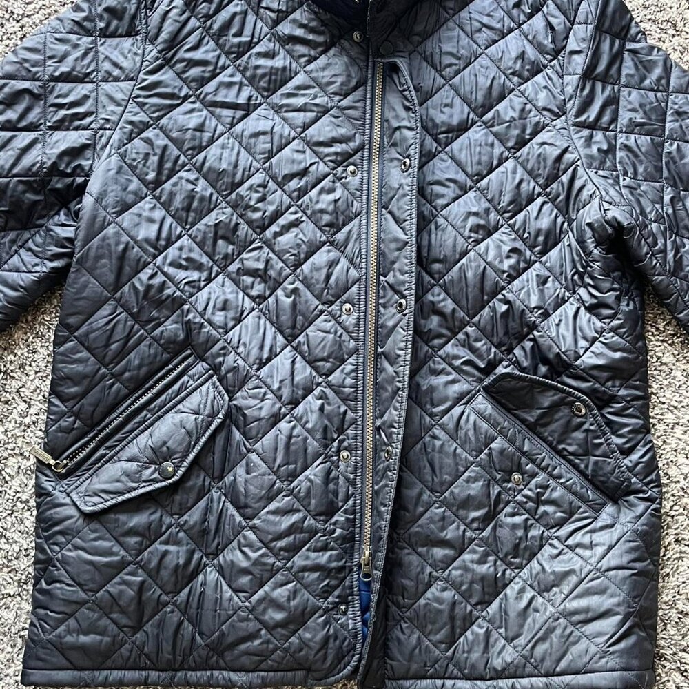 Barbour Black Quilted Jacket Mens XL Quiet Luxury Preppy Coastal Urban Fashion - Picture 2 of 8